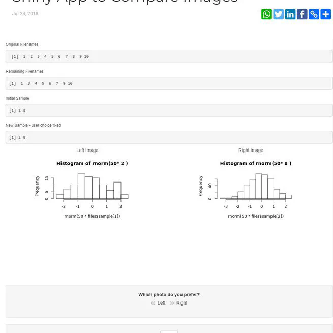 Shiny App to Compare Images